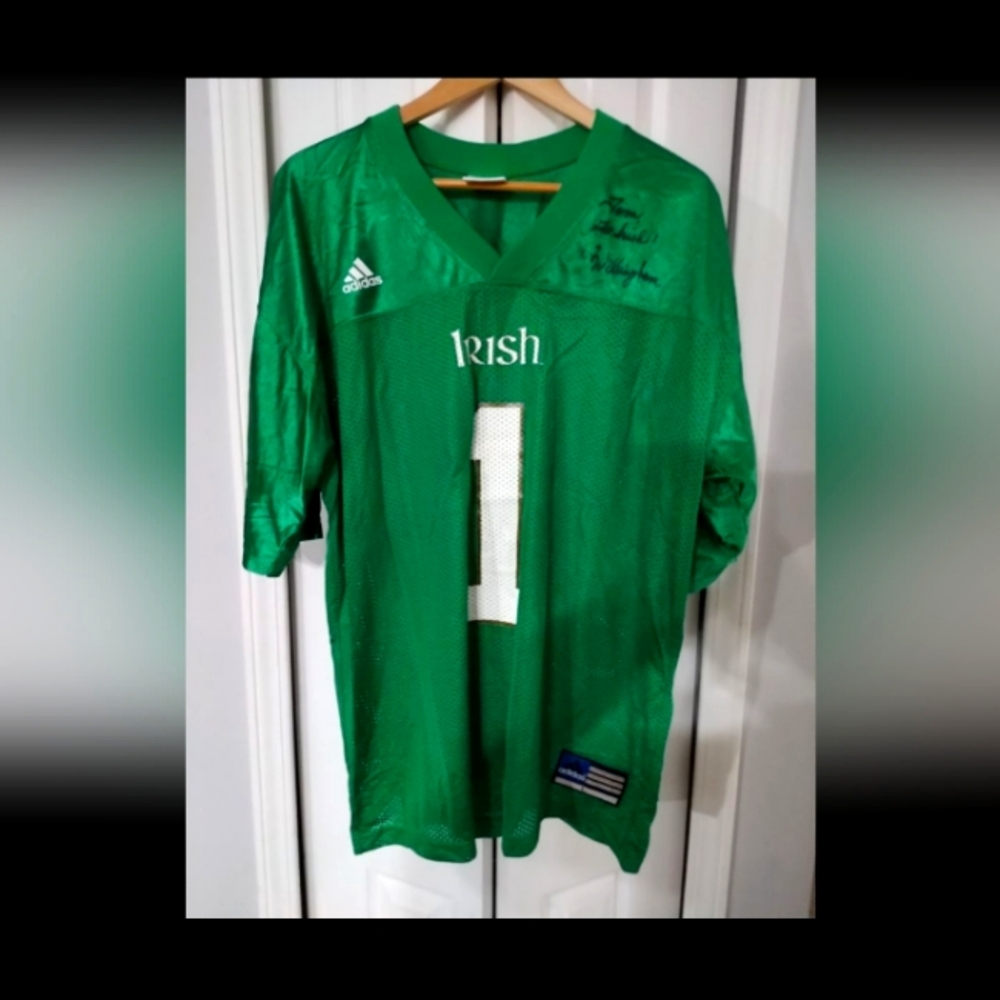 Notre Dame Ty Willingham Autograph Jersey